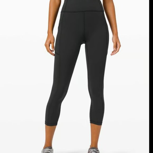 Lululemon Invigorate High-Rise Crop 23" Black Size 10 - Picture 1 of 9